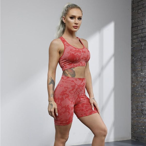yoga outfit 2pcs seamless sport set women bra shorts suit crop camouflage high waist tights fitness workout gym tracksuit
yoga outfit 2pcs seamless sport set women bra shorts suit crop camouflage high waist tights fitness workout gym tracksuit