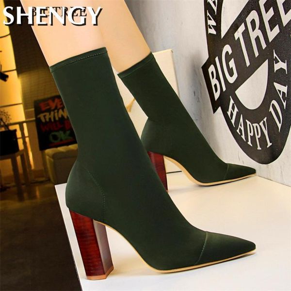 boots 2021 design retro wood grain women pointed toe square heel ladies high pumps fashion female sock boot, Black
boots 2021 design retro wood grain women pointed toe square heel ladies high pumps fashion female sock boot, Black