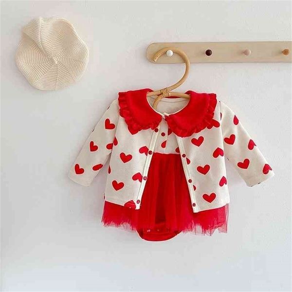 spring arrival baby girls fashion heart 2 pieces suit coat+long sleeve dress kids clothing 210528, White
spring arrival baby girls fashion heart 2 pieces suit coat+long sleeve dress kids clothing 210528, White