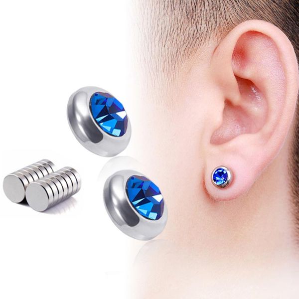 round multicolor zircon stud earrings for man women 2021 fashion stainless steel magnet brincos accessories drop, Golden;silver
round multicolor zircon stud earrings for man women 2021 fashion stainless steel magnet brincos accessories drop, Golden;silver