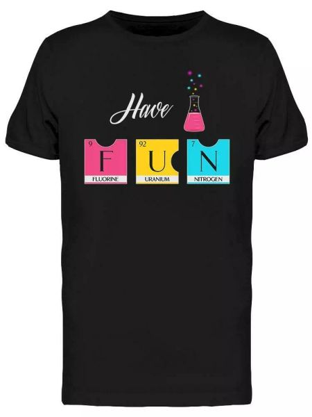 have fun colorful periodic table tee men's -image by shutterstock, White;black
have fun colorful periodic table tee men's -image by shutterstock, White;black