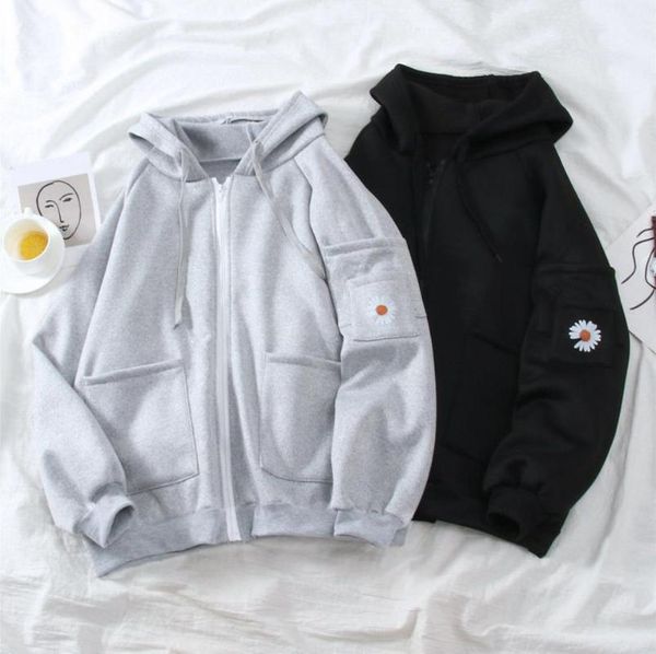 women's hoodies & sweatshirts 2021 little daisy pullovers women gray/black zip up sweatshirt summer jacket oversize clothes vintage poc
women's hoodies & sweatshirts 2021 little daisy pullovers women gray/black zip up sweatshirt summer jacket oversize clothes vintage poc