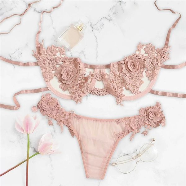 embroidered applique lingerie lace bra set bralette g-string panties temptation rose hollow underwear thong, Black;white
embroidered applique lingerie lace bra set bralette g-string panties temptation rose hollow underwear thong, Black;white