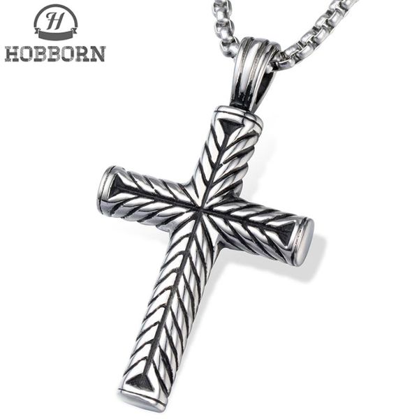 pendant necklaces hobborn vintage cross pattern pendent stainless steel box chain religious christian statement necklace punk jewelry, Silver
pendant necklaces hobborn vintage cross pattern pendent stainless steel box chain religious christian statement necklace punk jewelry, Silver