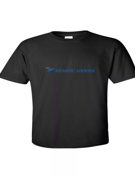 atlantic airways blue red logo faroese airline black cotton t-shirt, White;black
atlantic airways blue red logo faroese airline black cotton t-shirt, White;black