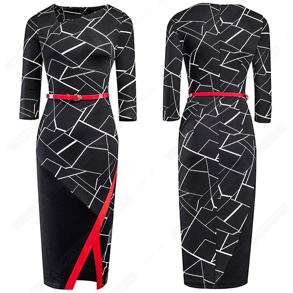 2021women formal knee length asymmetrical neck wear to work business office bodycon elegant pencil dress eb290, Black;gray
2021women formal knee length asymmetrical neck wear to work business office bodycon elegant pencil dress eb290, Black;gray