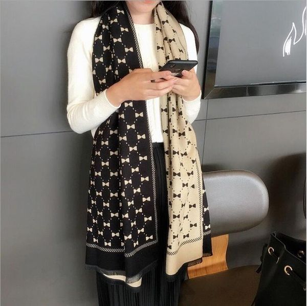bowknot double-sided scarf women autumn and winter imitation cashmere shawl, Blue;gray
bowknot double-sided scarf women autumn and winter imitation cashmere shawl, Blue;gray