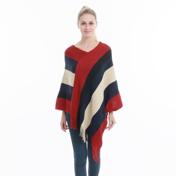 scarves oversize winter women knitted poncho tassel thick sweaters pullover casual scarf batwing sleeve jumper striped sleeveless, Blue;gray
scarves oversize winter women knitted poncho tassel thick sweaters pullover casual scarf batwing sleeve jumper striped sleeveless, Blue;gray