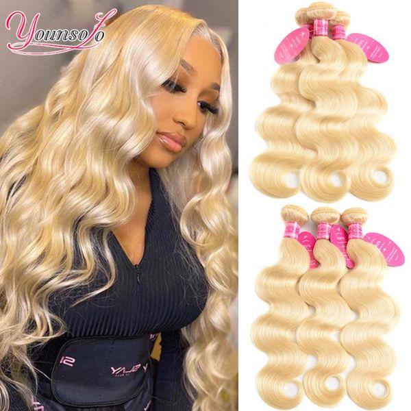 human hair bulks younsolo 613 blonde body wave bundles brazilian weave remy 1/3/4pcs extension 8-28inch, Black
human hair bulks younsolo 613 blonde body wave bundles brazilian weave remy 1/3/4pcs extension 8-28inch, Black