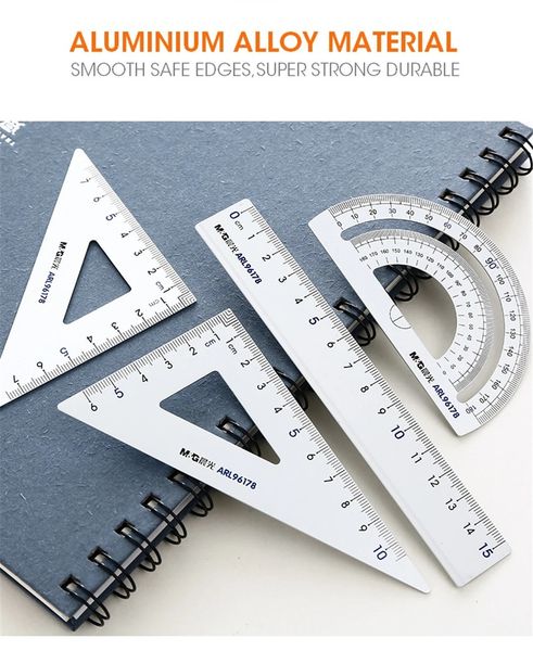 4pcs/set aluminium ruler ring sizers set metal geometry maths drawing rulers protractor mathematical stationery school study supplies - red
4pcs/set aluminium ruler ring sizers set metal geometry maths drawing rulers protractor mathematical stationery school study supplies - red