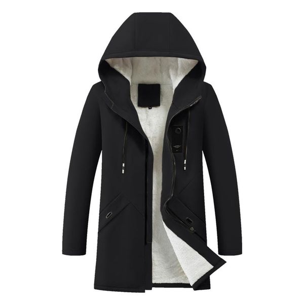 men's down & parkas autumn sleeved winter jacket hooded velvet long solid parka, Black
men's down & parkas autumn sleeved winter jacket hooded velvet long solid parka, Black