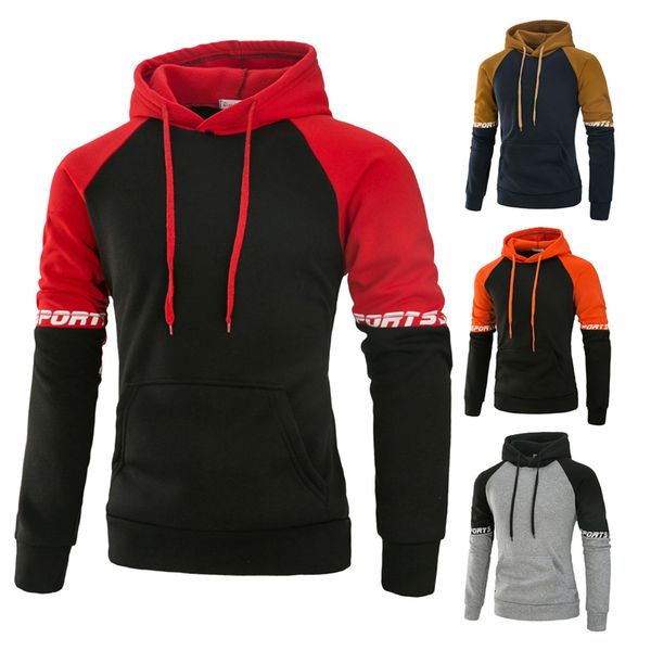 men's & mens casual long sleeve hoodies in 4 colors contrast color letter printed pullover hooded sweatshirts for spring autumn, Black
men's & mens casual long sleeve hoodies in 4 colors contrast color letter printed pullover hooded sweatshirts for spring autumn, Black