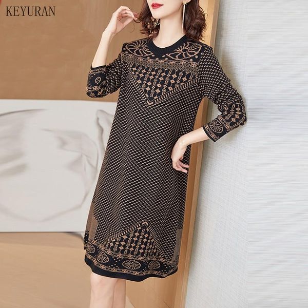 casual dresses 2021 plus size knitting sweater dress women autumn winter long sleeve loose o-neck pullover jacquard lady elegant, Black;gray
casual dresses 2021 plus size knitting sweater dress women autumn winter long sleeve loose o-neck pullover jacquard lady elegant, Black;gray
