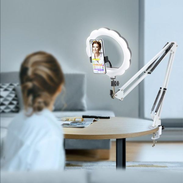 flash heads 10inch led selfie ring light flower shape 32000-5500k pography lighting with white arm phone holder stand for youtube vk
flash heads 10inch led selfie ring light flower shape 32000-5500k pography lighting with white arm phone holder stand for youtube vk