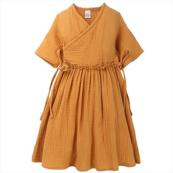 breathable cute toddler kids baby girl dresses cotton and linen short sleeve solid color party dress sundress children clothes, Red;yellow
breathable cute toddler kids baby girl dresses cotton and linen short sleeve solid color party dress sundress children clothes, Red;yellow