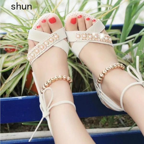 sandals fashion summer leather gladiator women super high heel string bead shoes wedges lace-up black sweet open-toe778
sandals fashion summer leather gladiator women super high heel string bead shoes wedges lace-up black sweet open-toe778