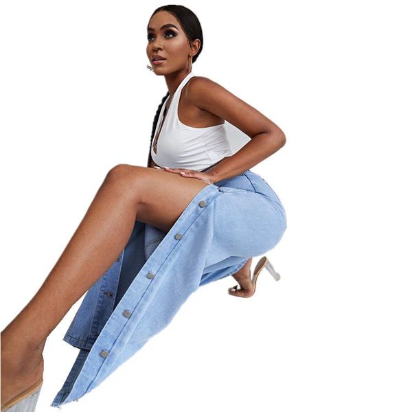 women's jeans 2021 autumn fashion casual high-waisted denim straight for women woman pants vintage streetwear, Blue
women's jeans 2021 autumn fashion casual high-waisted denim straight for women woman pants vintage streetwear, Blue