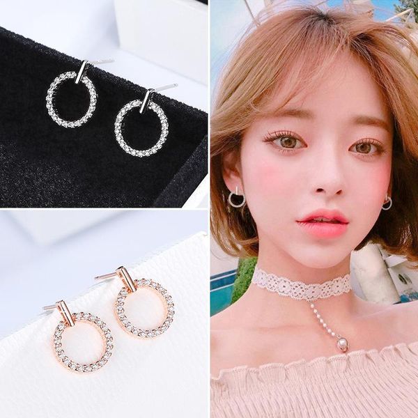 hoop & huggie net red selling 925 sterling silver round heart shaped earrings earrings, suitable for ladies' birthday fashion accessori, Golden;silver
hoop & huggie net red selling 925 sterling silver round heart shaped earrings earrings, suitable for ladies' birthday fashion accessori, Golden;silver