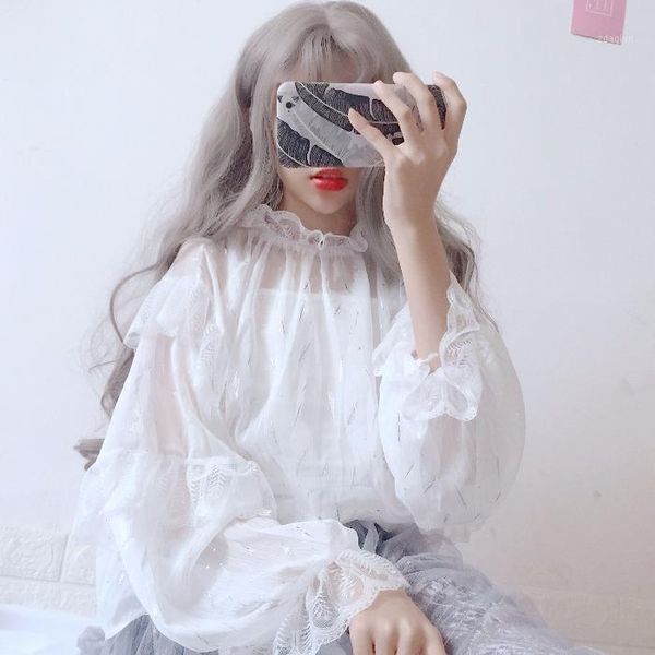 japanese lolita style spring women blouse white pink ruffles female blusa cute kawaii chiffon shirt with lace gd699 women's blouses & s
japanese lolita style spring women blouse white pink ruffles female blusa cute kawaii chiffon shirt with lace gd699 women's blouses & s