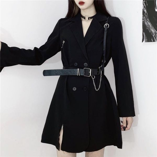 women's suits & blazers cool girl fashion black slim blazer plus size 4xl women chain belt high waist chic a line dress double breast j, White;black
women's suits & blazers cool girl fashion black slim blazer plus size 4xl women chain belt high waist chic a line dress double breast j, White;black