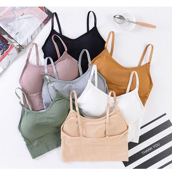 strap sports bra with pad high impact push up seamless crop women fitness gym workout yoga wear active tank clothing, White;black
strap sports bra with pad high impact push up seamless crop women fitness gym workout yoga wear active tank clothing, White;black
