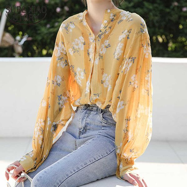 autumn brief chic loose print floral high street sweet yellow batwing sleeve all match stylish casual shirts blusas 10190 210527, White
autumn brief chic loose print floral high street sweet yellow batwing sleeve all match stylish casual shirts blusas 10190 210527, White