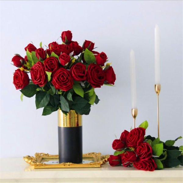 artificial flowers 1 bunch silk rose bouquet fake flower arrangement table daisies wedding decoration party home decor decorative & wreaths
artificial flowers 1 bunch silk rose bouquet fake flower arrangement table daisies wedding decoration party home decor decorative & wreaths