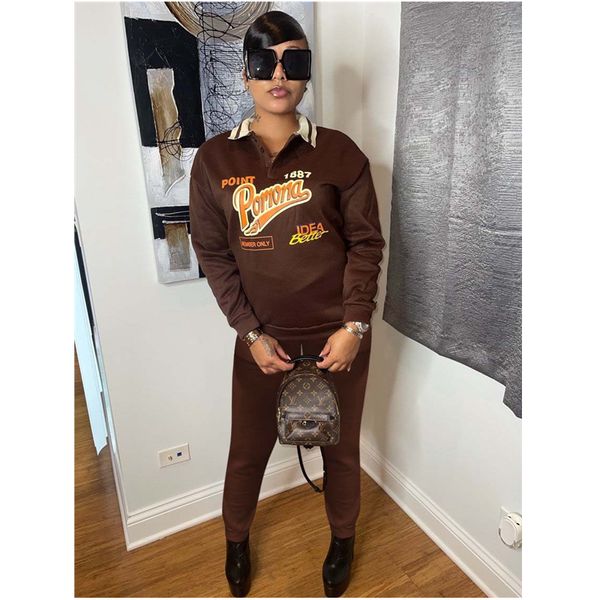 womens letters printing two piece pants fashion long sleeve polos sweatshirt trousers tracksuits designer female casual loose jogging sets, White
womens letters printing two piece pants fashion long sleeve polos sweatshirt trousers tracksuits designer female casual loose jogging sets, White