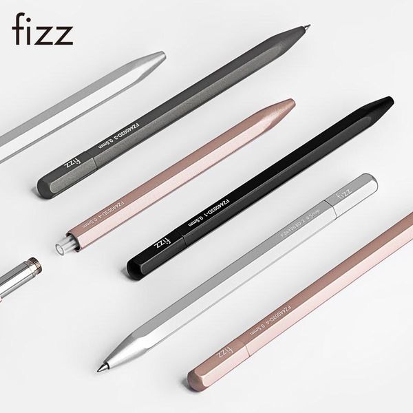 fizz metal gel pen with black refill 0.5mm ink polygonal aluminum alloy penholder for office students business pens
fizz metal gel pen with black refill 0.5mm ink polygonal aluminum alloy penholder for office students business pens