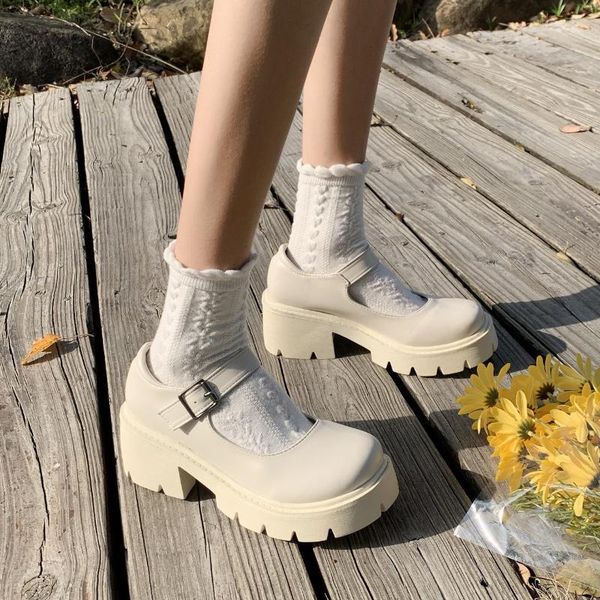 dress shoes platform lolita japanese style women soft leather heel 2021 ladies college student black mary jane goth punk
dress shoes platform lolita japanese style women soft leather heel 2021 ladies college student black mary jane goth punk