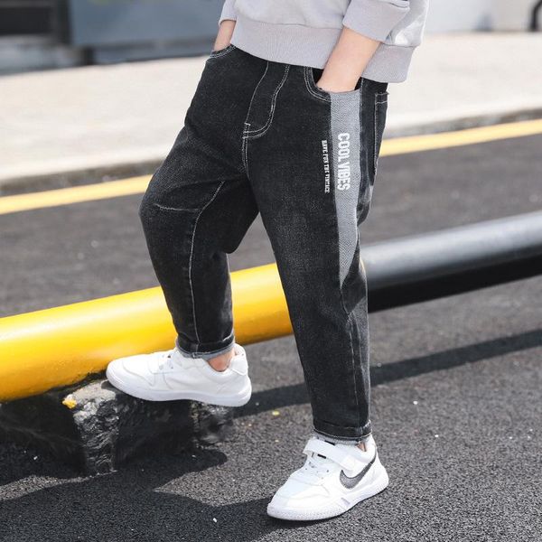splicing jean spring autumn boy trousers pants capris kids children clothing denim school outdoor straight kids clothes sport hi jeans, Blue
splicing jean spring autumn boy trousers pants capris kids children clothing denim school outdoor straight kids clothes sport hi jeans, Blue