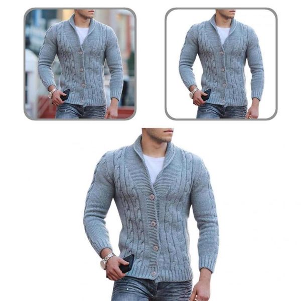 men's sweaters thermal great lapel slim fit autumn sweater twisted texture long sleeve for daily wear, White;black
men's sweaters thermal great lapel slim fit autumn sweater twisted texture long sleeve for daily wear, White;black
