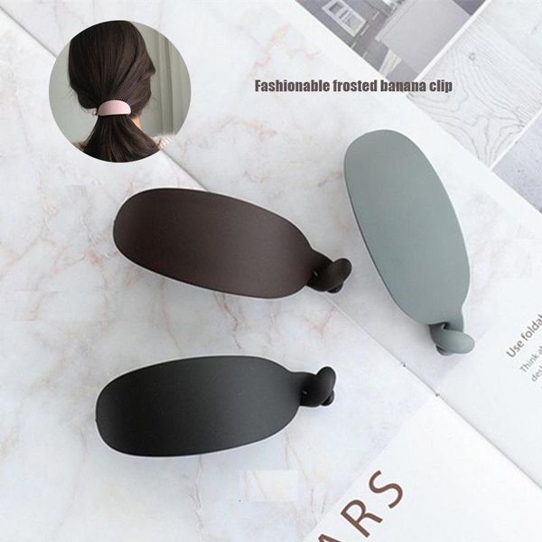 fashionable temperament frosted women girl ponytail clip solid color banana grip strong hair daily and face wash clips1
fashionable temperament frosted women girl ponytail clip solid color banana grip strong hair daily and face wash clips1