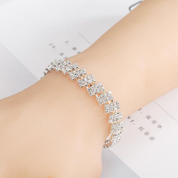 counter genuine hand jewelry bracelet female white shiny row charm bracelets, Golden;silver
counter genuine hand jewelry bracelet female white shiny row charm bracelets, Golden;silver