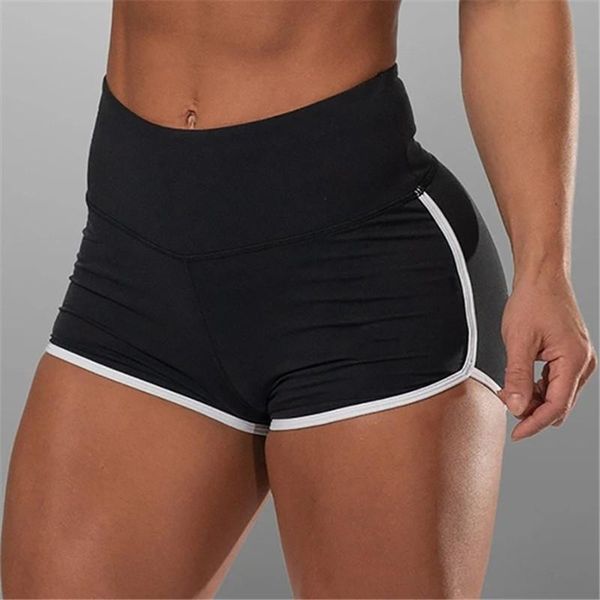 women's shorts womens sports high waist women exercise hips push up sportswear quick-drying running casual, White;black 
women's shorts womens sports high waist women exercise hips push up sportswear quick-drying running casual, White;black