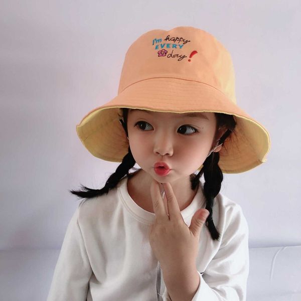 children's fisherman's hat girls' in spring and summer outdoor travel double side basin boys' sun hat, Yellow
children's fisherman's hat girls' in spring and summer outdoor travel double side basin boys' sun hat, Yellow
