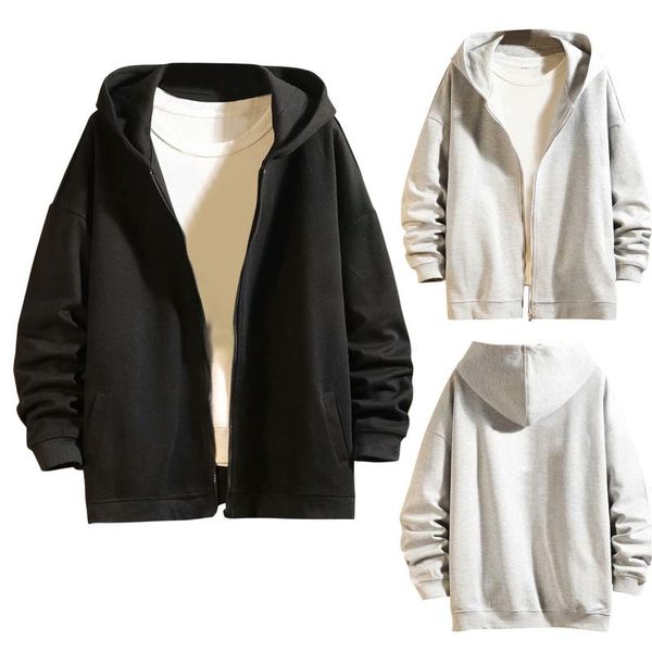 men's jackets hoodies sweatshirt jacket autumn casual solid rib sleeve coat zipper pocket long pullover hip hop sportswear #, Black;brown
men's jackets hoodies sweatshirt jacket autumn casual solid rib sleeve coat zipper pocket long pullover hip hop sportswear #, Black;brown