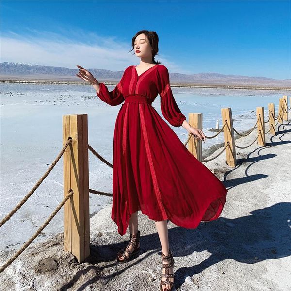 casual dresses yamdi irregular patchwork spring summer bohemian midi dress women a-line elegant vintage retro long sleeve 2021 runway lac, Black;gray
casual dresses yamdi irregular patchwork spring summer bohemian midi dress women a-line elegant vintage retro long sleeve 2021 runway lac, Black;gray