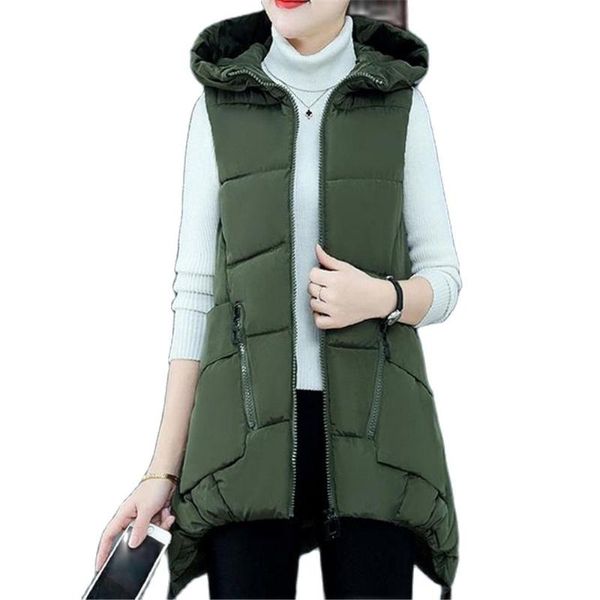 women's vests woman spring plus size hooded down jackets female autumn oversized parkas women winter lady warm outerwear, Black;white
women's vests woman spring plus size hooded down jackets female autumn oversized parkas women winter lady warm outerwear, Black;white