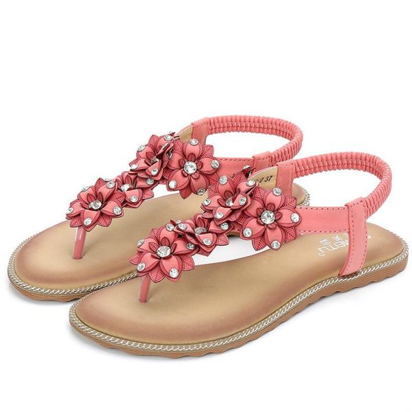 bohemian flat bottom sandals summer women sweet floral beach shoes pink rhinestone woman big size students, Black
bohemian flat bottom sandals summer women sweet floral beach shoes pink rhinestone woman big size students, Black