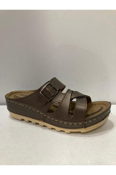 slippers women's brown buckled, Black 
slippers women's brown buckled, Black