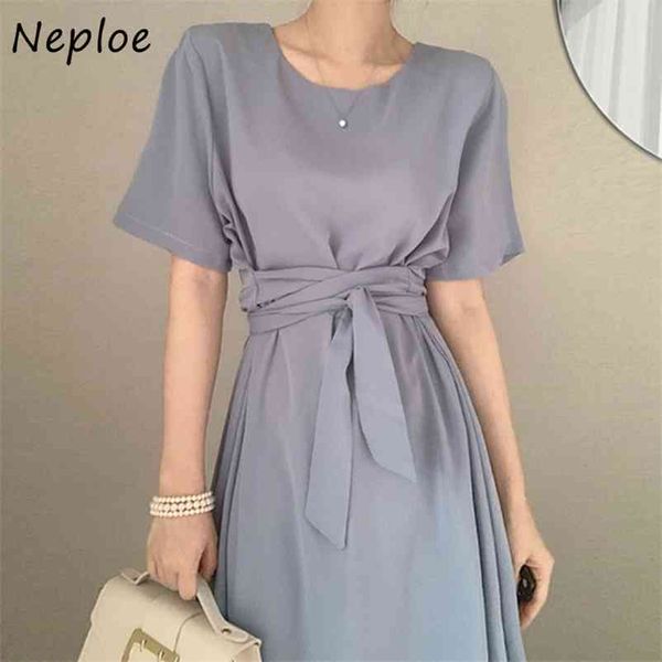 o neck pullover short sleeve solid dress women slim waist sashes high hip a line vestidos summer ol robe 210422, Black;gray
o neck pullover short sleeve solid dress women slim waist sashes high hip a line vestidos summer ol robe 210422, Black;gray
