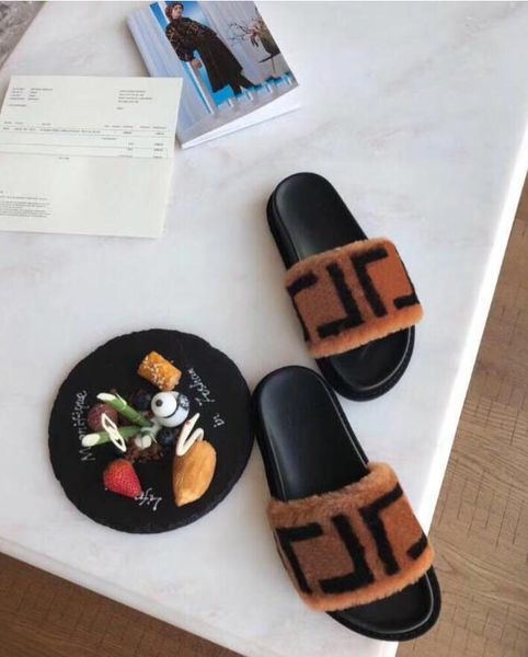 women ladies wool slippers slides warm letters sandals comfortable fuzzy jord fendl mens thick plush slides concise fluffy shoes, Black
women ladies wool slippers slides warm letters sandals comfortable fuzzy jord fendl mens thick plush slides concise fluffy shoes, Black