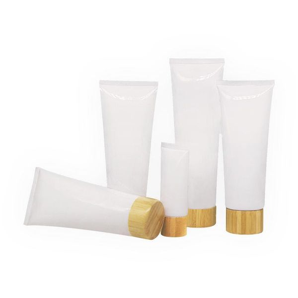 empty white cosmetic soft tube plastic lotion shampoo cream squeeze packaging container natural bamboo cap lids storage bottles & jars
empty white cosmetic soft tube plastic lotion shampoo cream squeeze packaging container natural bamboo cap lids storage bottles & jars