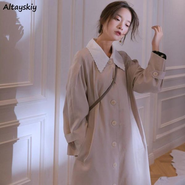 women's trench coats women oversize fairy french fashion outwear ins autumn mid-calf korean style loose sashes high waist elegant offic, Tan;black
women's trench coats women oversize fairy french fashion outwear ins autumn mid-calf korean style loose sashes high waist elegant offic, Tan;black
