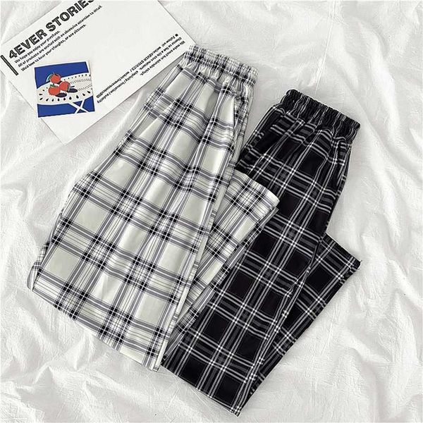 plaid pants women streetwear cool girl high waist trousers harem sweatpants joggers women cargo sweat pants korean pantalon 211008, Black;white
plaid pants women streetwear cool girl high waist trousers harem sweatpants joggers women cargo sweat pants korean pantalon 211008, Black;white