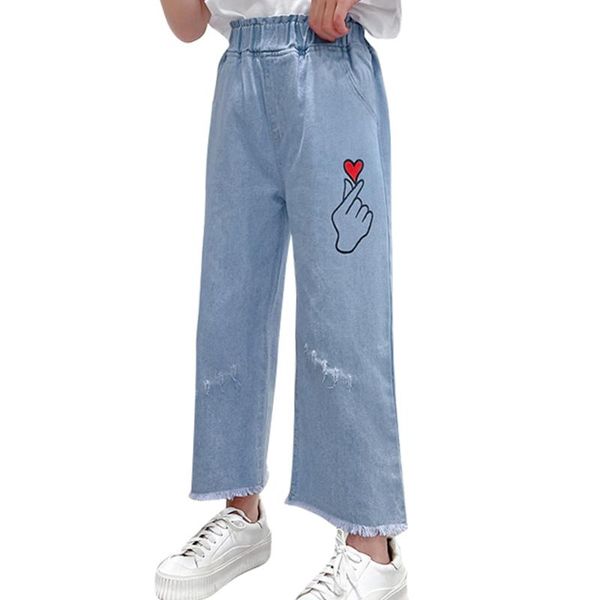 girls jeans heart pattern kids for hole children summer children's clothes 6 8 10 12 14, Blue
girls jeans heart pattern kids for hole children summer children's clothes 6 8 10 12 14, Blue