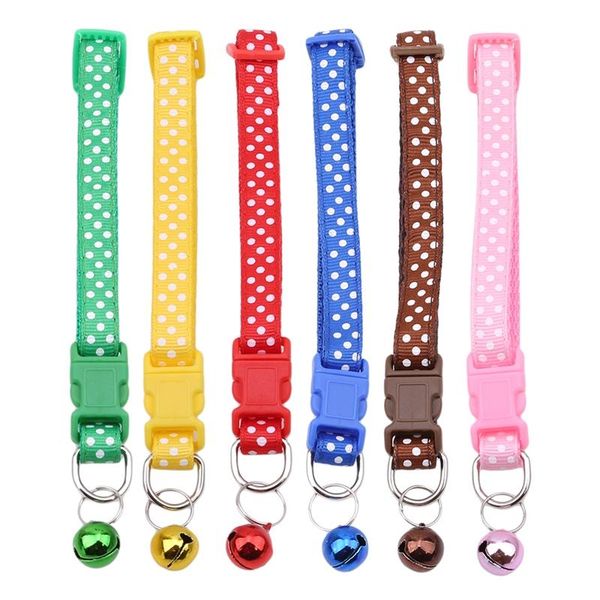 cat collars & leads adjustable nylon dog cute fashion round dot print necklace puppy charm safety with bells
cat collars & leads adjustable nylon dog cute fashion round dot print necklace puppy charm safety with bells