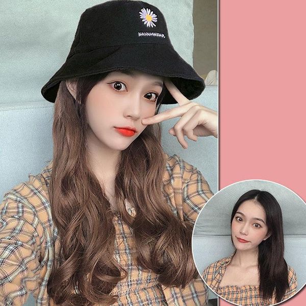 women's wig casual hat female ins street hood bicycle leisure golf outdoor equipment hats, Black;white
women's wig casual hat female ins street hood bicycle leisure golf outdoor equipment hats, Black;white