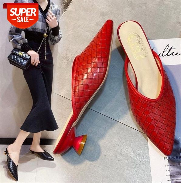 muller shoes women baotou half slippers pointed toe low-heel plaid ladies #mm79, Black
muller shoes women baotou half slippers pointed toe low-heel plaid ladies #mm79, Black
